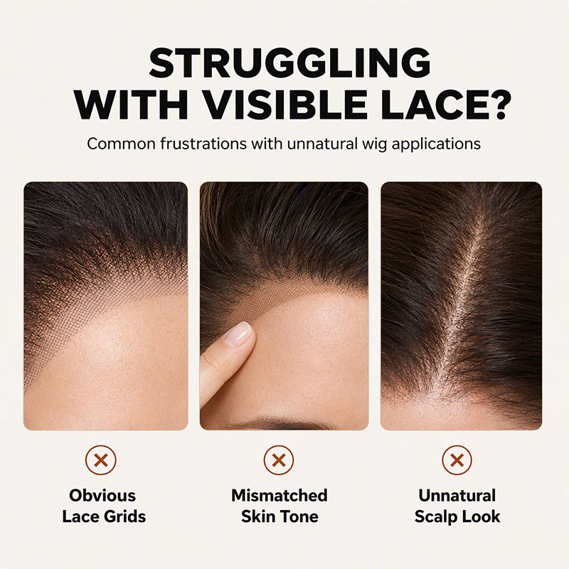 💇 Lace Tint Spray for Wigs & Frontals – Quick-Dry Root Tinting Mist for Seamless Brown Hair Blending