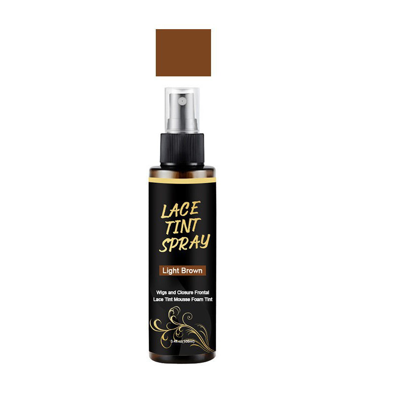 💇 Lace Tint Spray for Wigs & Frontals – Quick-Dry Root Tinting Mist for Seamless Brown Hair Blending